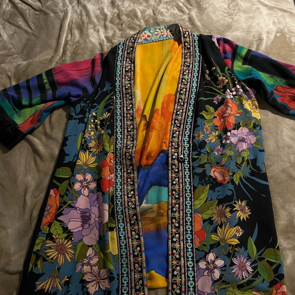 Colorful Floral Kimono